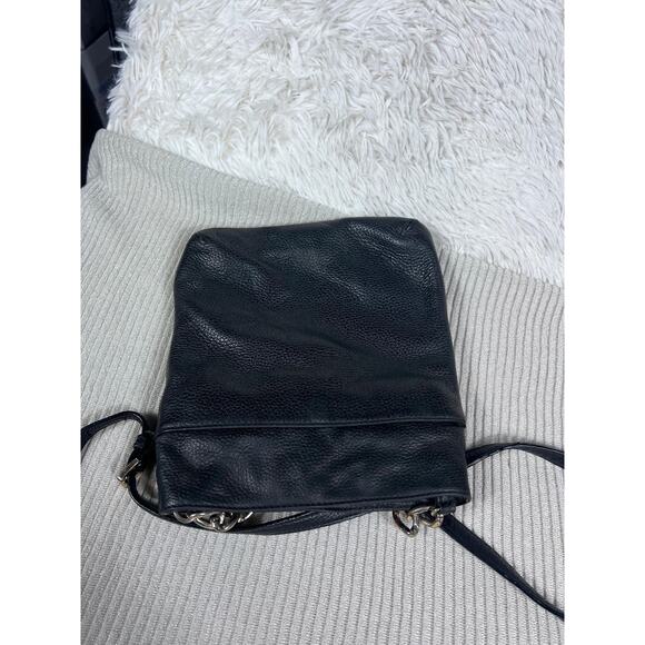 Michael Michael Kors Crossbody Bag Womens Small Black Pebbled Leather Chain - Picture 3 of 16